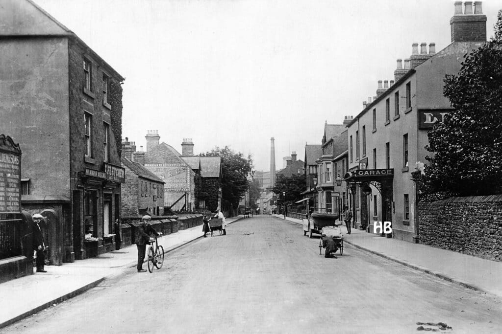Bridge Street, c.1912 with ice cream being sold from a cart in the street